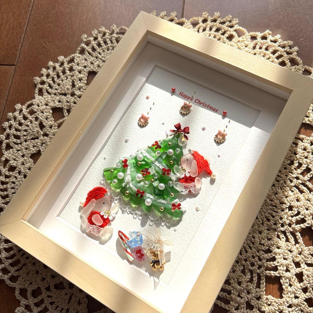 シーグラスアート❁可愛いクリスマス❁