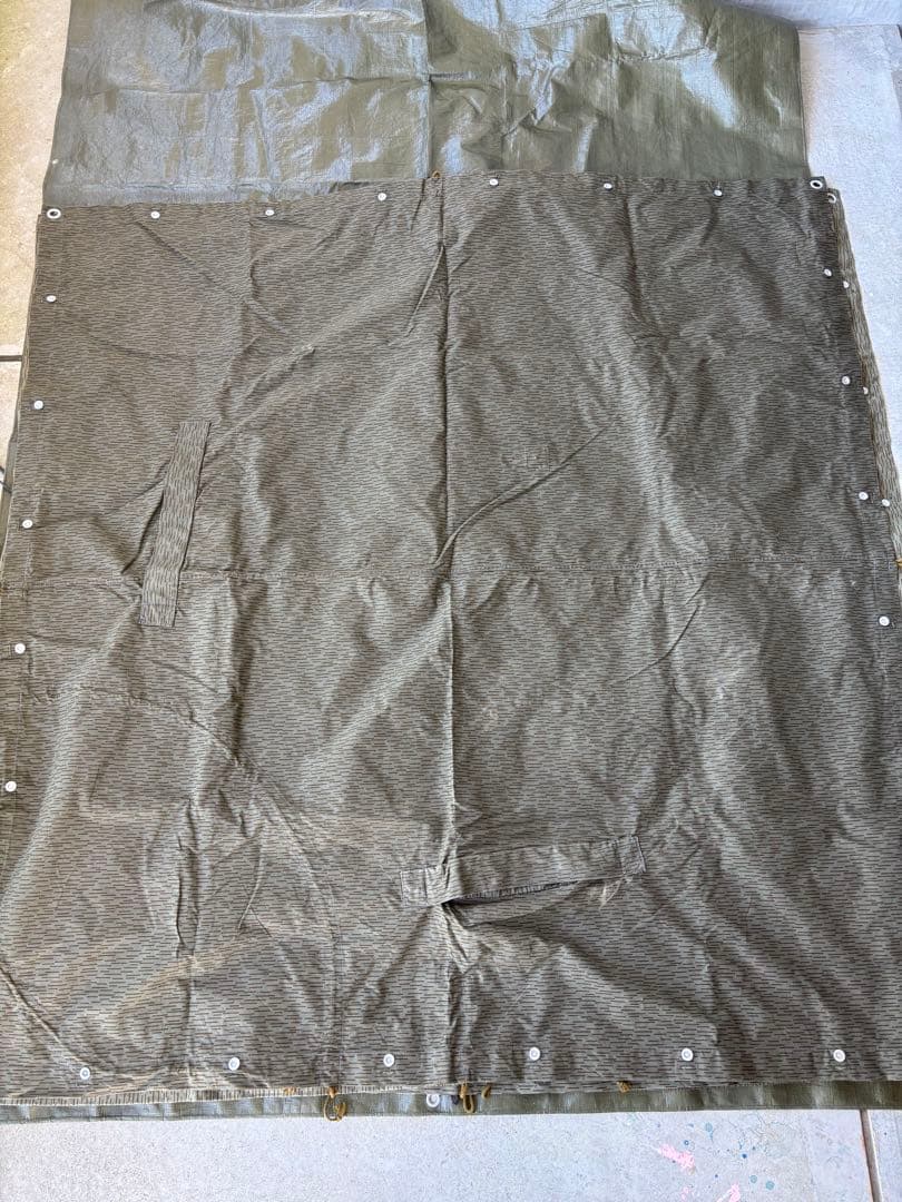 東ドイツ軍　軍幕　タープ　テント　コットン軍幕　ミリタリー キャンプ　キャンプ