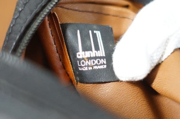 ダンヒル　コンビ　セカンドバッグ　トラベルポーチ　メンズポーチ　クラッチバッグ