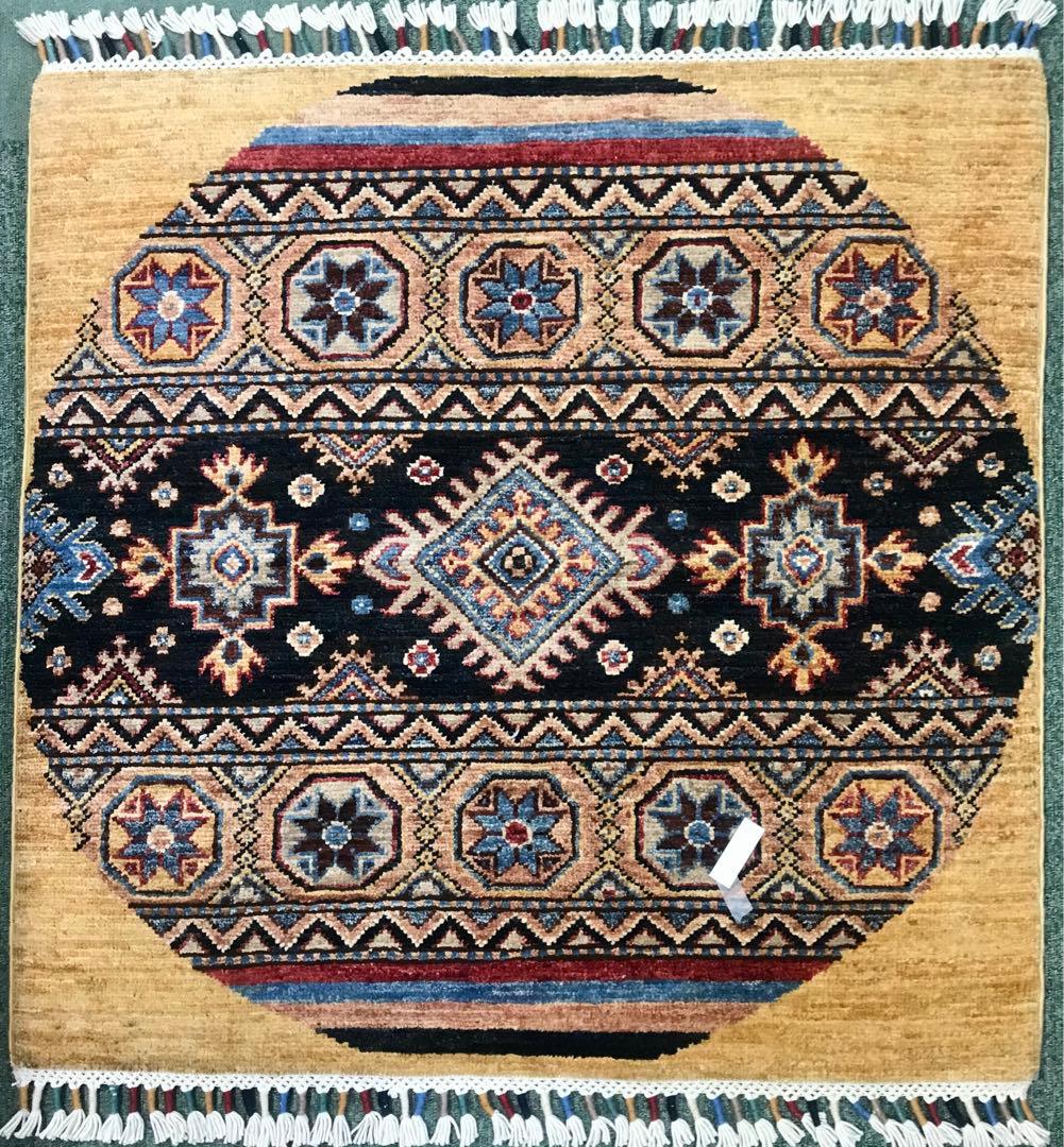 ペルシャゾランヴァリギャッベ/サイズ：87x87cm. ….zg2.