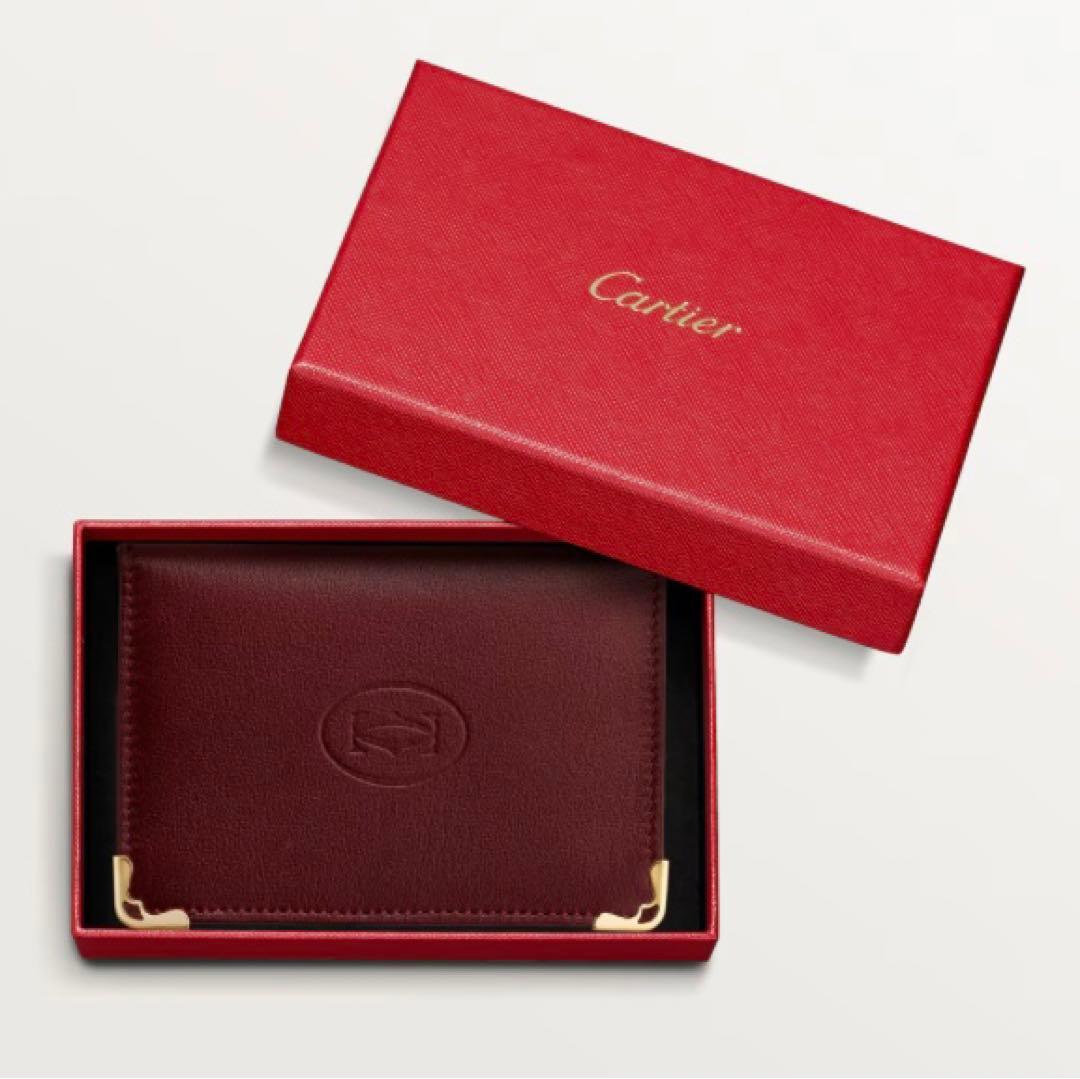 カルティエマスト名刺入れ　ボルドー