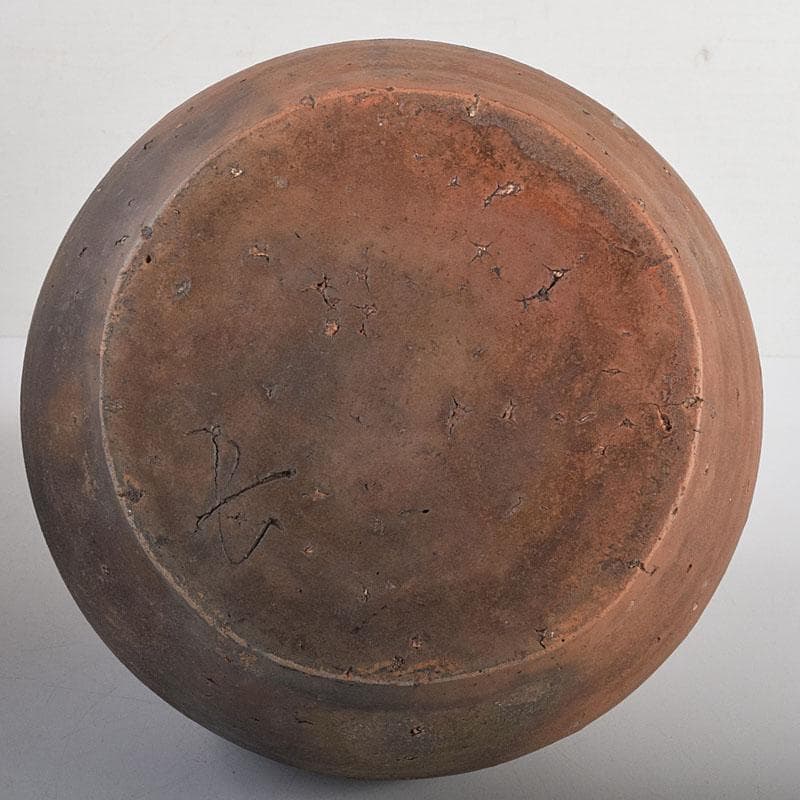 備前焼　古備前　花入　陶印あり　時代箱　C　R8017C