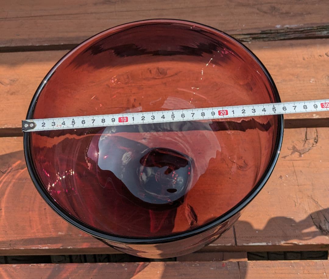 希少なヴィンテージ BLENKO ブレンコガラス　USA製　希少なアメジスト色