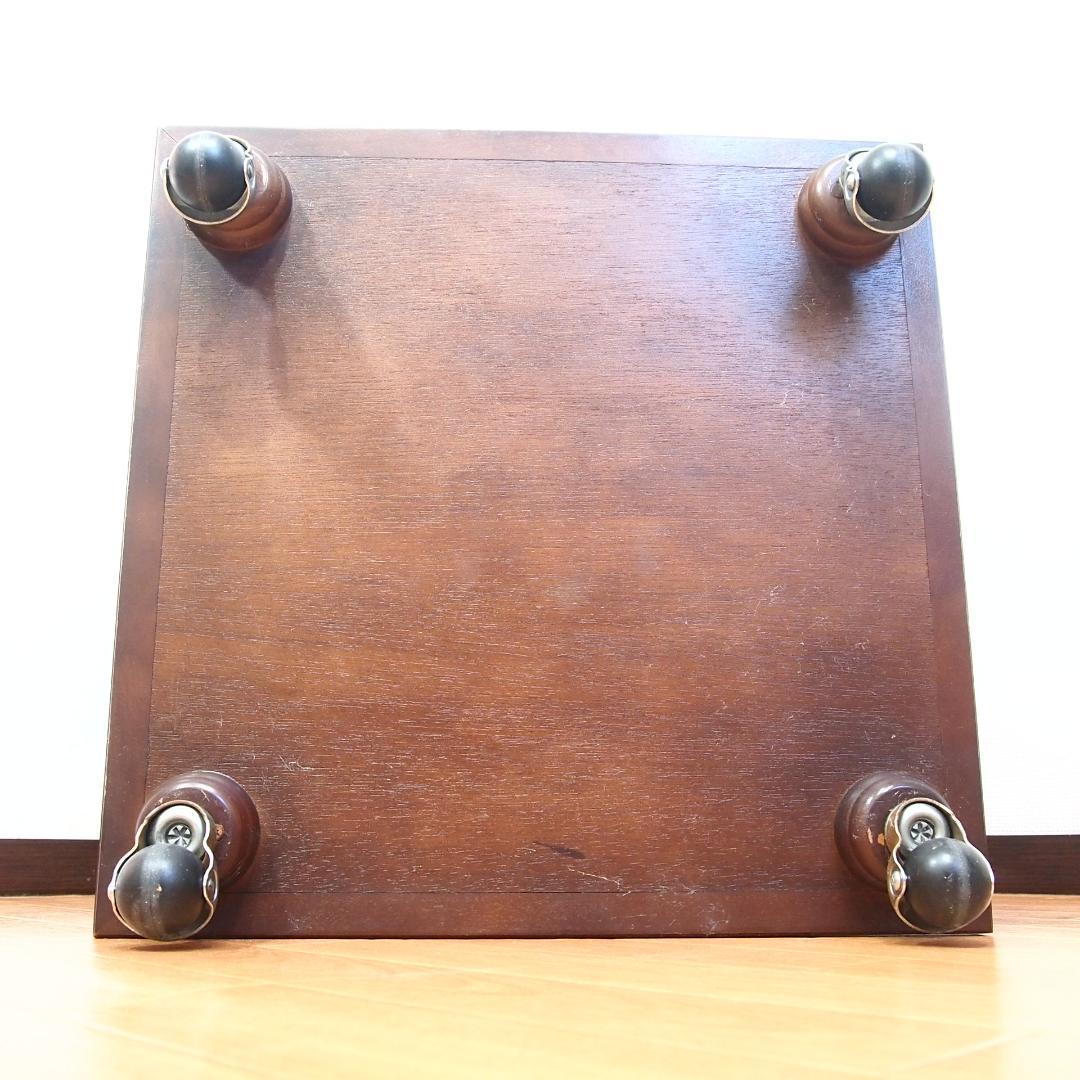 【良品】徳田家具 TOKUDA アンティーク調 キャスター付ブックスタンド/本棚