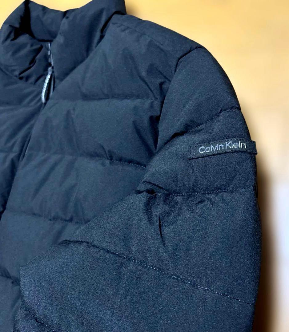 匿名配送 新品未使用 カルバンクライン メンズ パフジャケット中綿 XL 黒