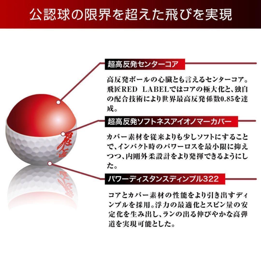 世界ーの最高反発力でさらに飛ぶ! ワークスゴルフ ニュー飛匠レッドラベル 極