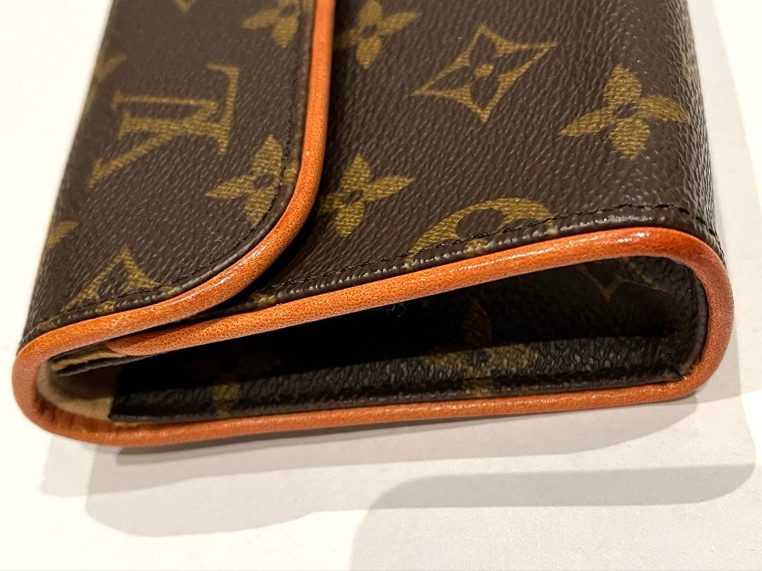 ルイヴィトン　ポシェットフロランティーヌ　ウエストバッグ　モノグラム　ブラウン