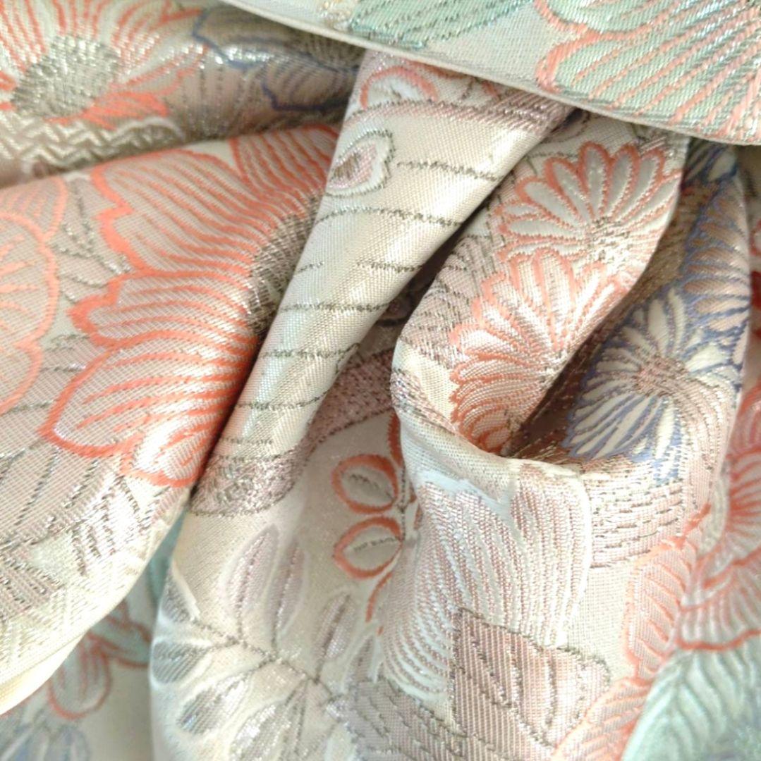 一部式　振袖用作り帯　九百プラチナ　十三参りにも　作り帯付け帯　胴巻き～95㎝