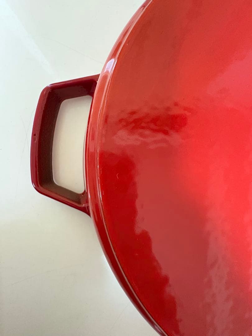 staub 両手フライパン チェリー 26cm ダブルハンドル 赤 美品