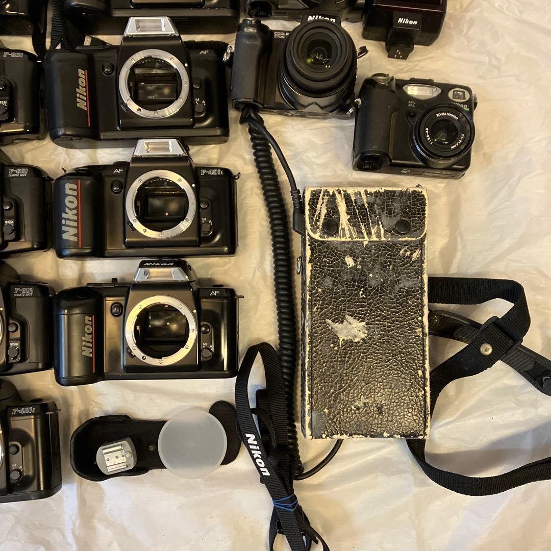 フイルムカメラ　18個　まとめ売り　NIKON セット　ジャンク　デジカメ3個