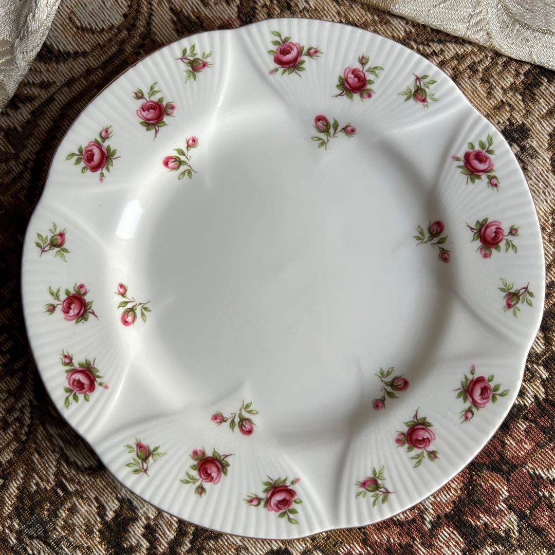 英国製 ...Rosalie 可憐な花びら ケーキ皿5枚