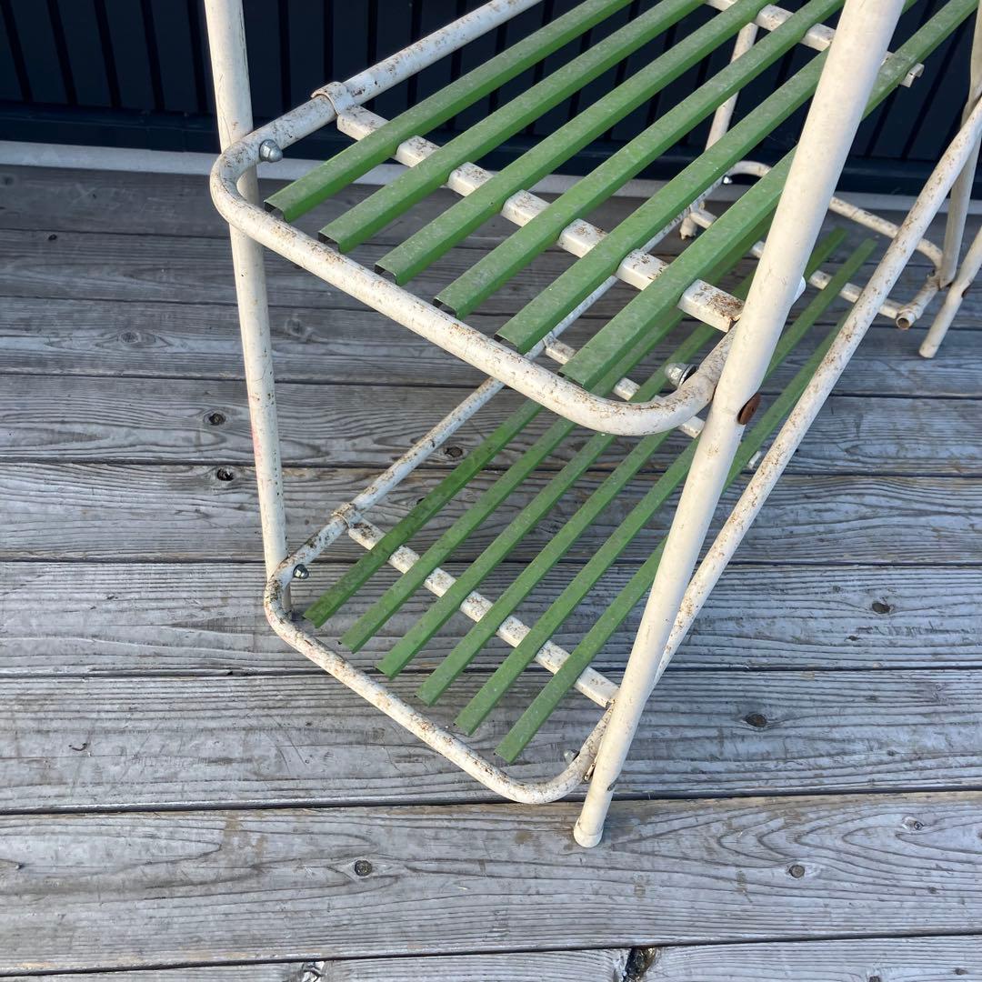 北欧レトロ アイアンフレーム スチールラック プランターラック 花台 飾り棚