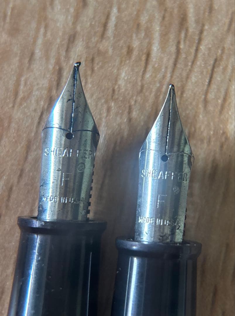 SHEAFFER シェーファー シルバー万年筆 ゴールド14K585 3本セット