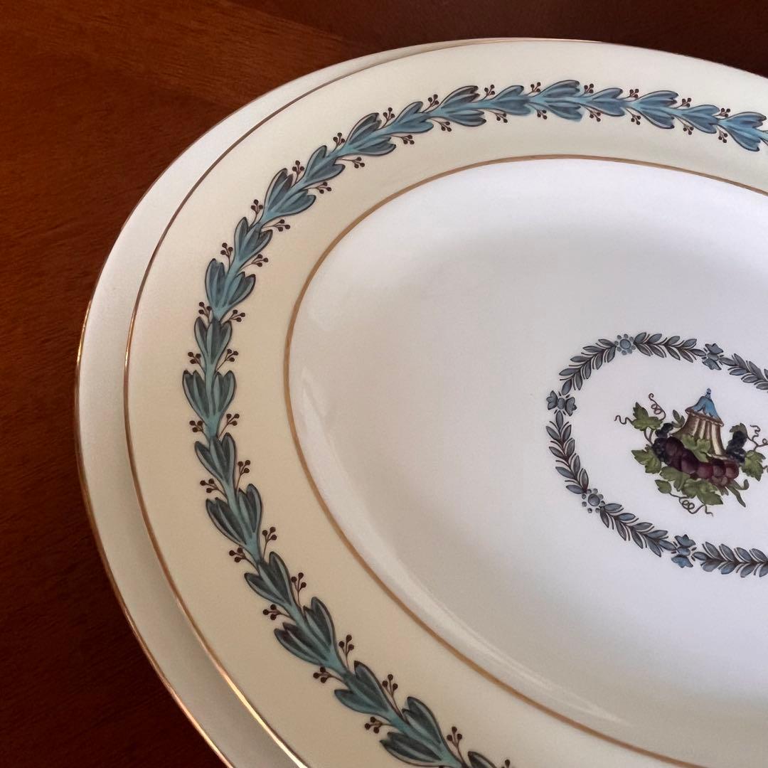 【黒壺美品】英国製　ウェッジウッド★アップルドア★パーティプレート　2枚