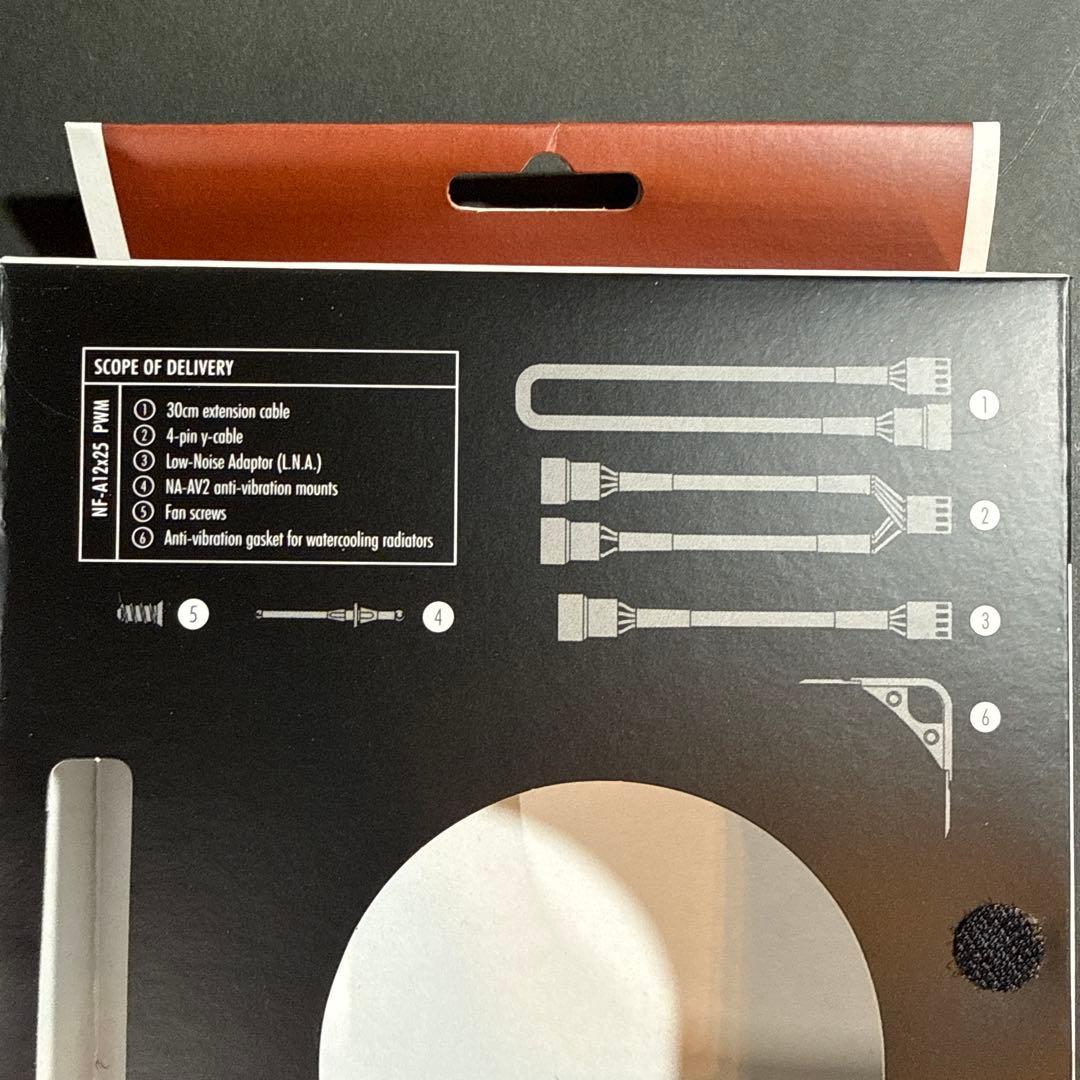 【4個セット】Noctua NF-A12x25 PWM 120mmファン 4個