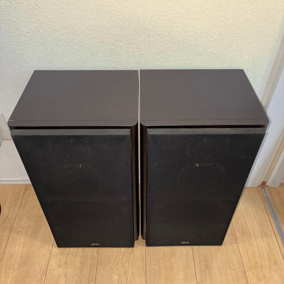 AKAI 3ウェイスピーカー AE-712 ペアスピーカー 中古 カバーネット付