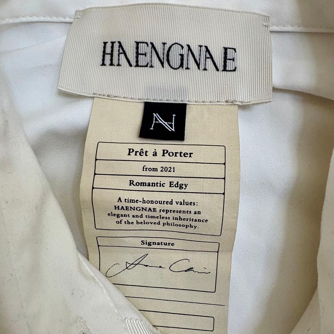 HAENGNAE ブラウス TAMAGO BLOUSE WHITE