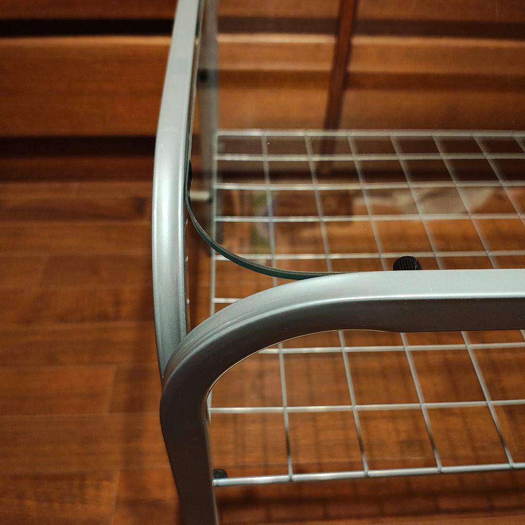 新品 未開封 ガラステーブル 昭和レトロ ミッドセンチュリー