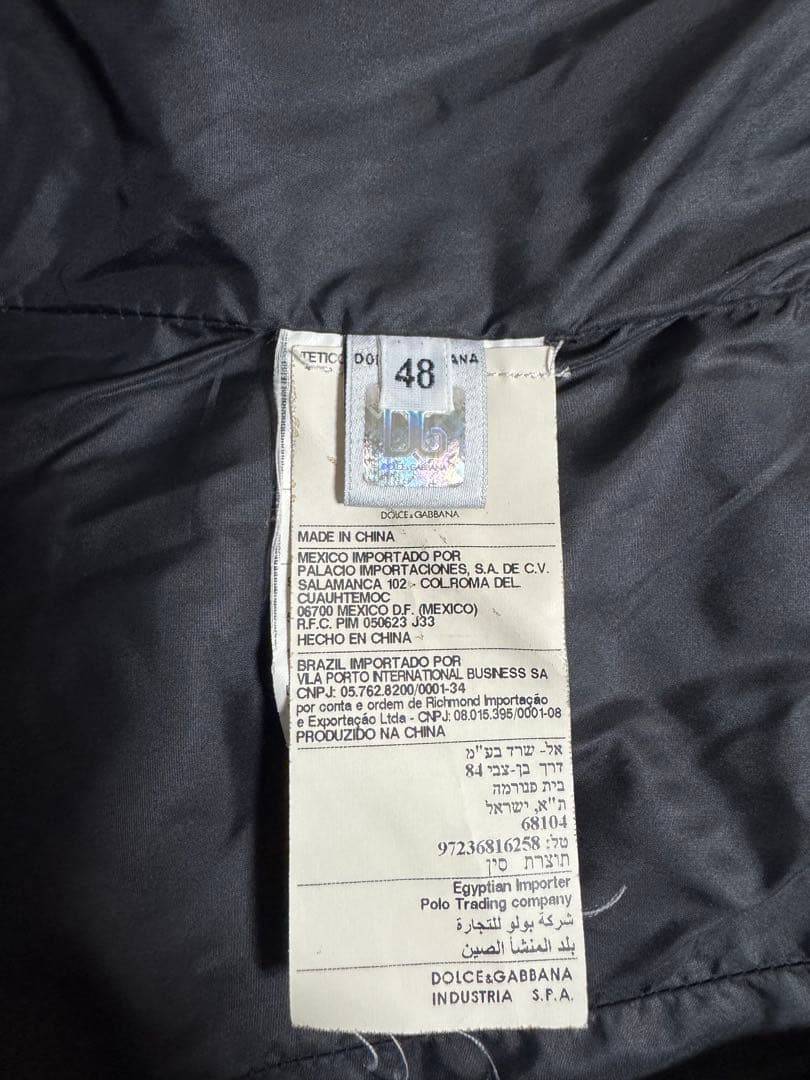 D&Gドルチェ＆ガッバーナ　ナイロンジャケット　ジッパーポケット付