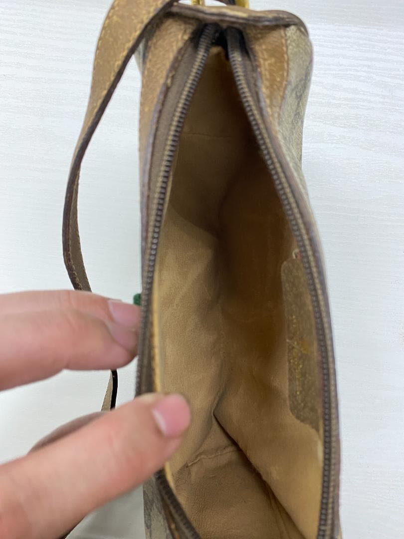 OLD GUCCI　シェリーライン　PVCレザー　サコッシュ