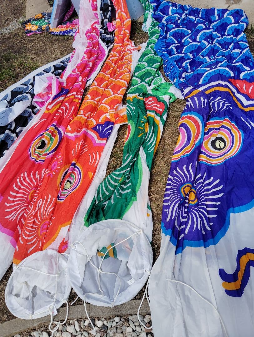 鯉のぼり大型8m 7m 6m 5m 4m カラフルな鯉のぼり 6点セット