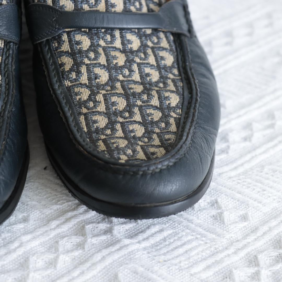 希少！クリスチャンディオール オブリーク トロッター ローファー モカシン 革靴