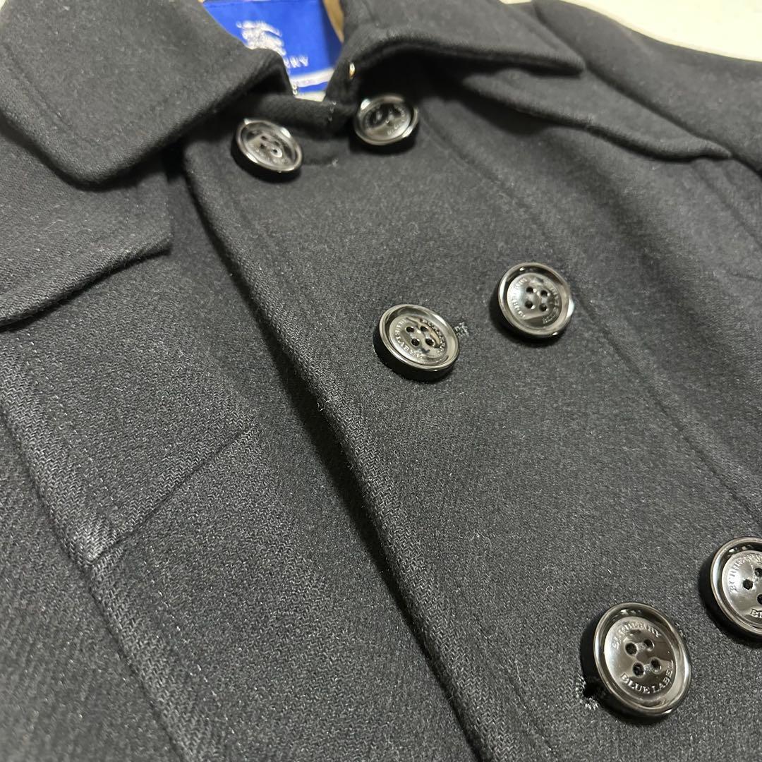 美品　BURBERRYBLUELABEL ウールコート　ノバチェック　アンゴラ混