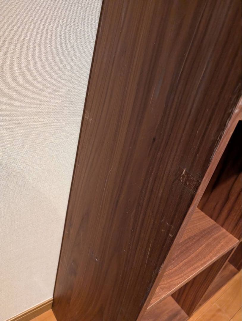 と*う様 ■送料込■無印良品 スタッキングシェルフウォールナット 棚 木製