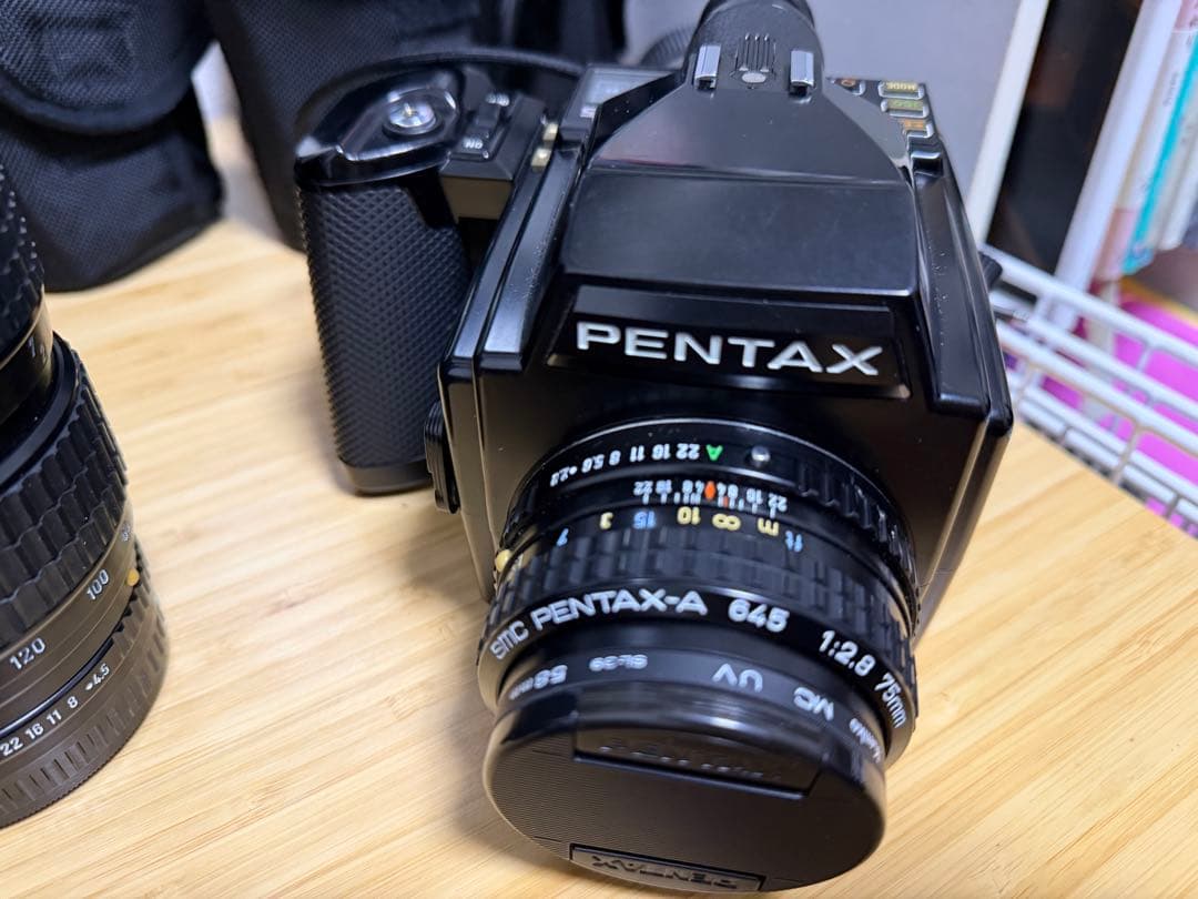 PENTAX 645 コンバータ2種/ レンズ6本　防湿庫保管
