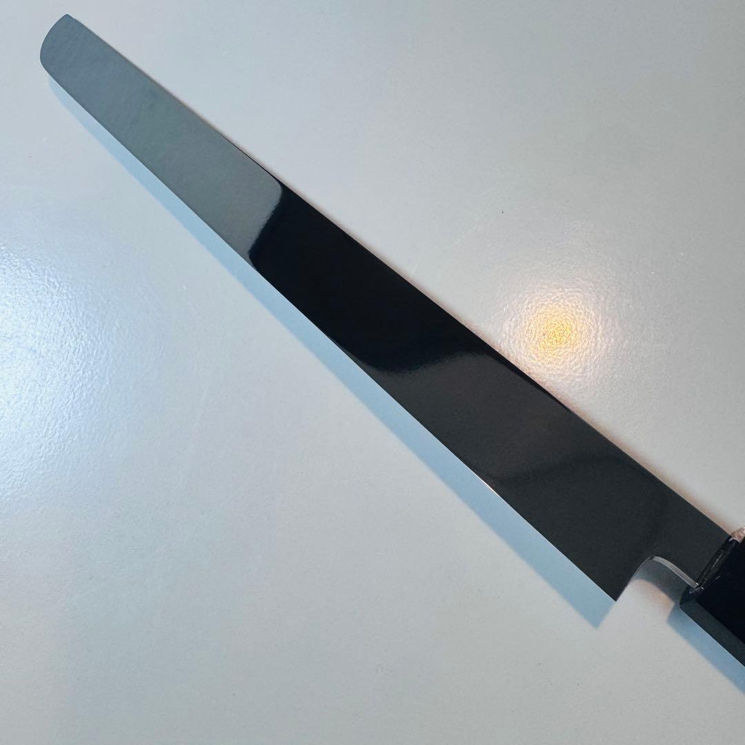 270mm 先丸　柳刃包丁 鏡面　黒檀八角柄 刺身包丁 全鋼