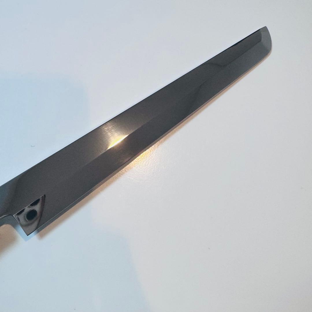 270mm 先丸　柳刃包丁 鏡面　黒檀八角柄 刺身包丁 全鋼