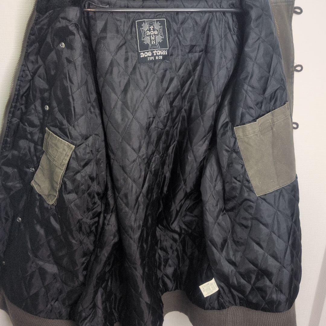 希少　dogtown type N-2B ドクロ　刺繍　XLサイズ　キ