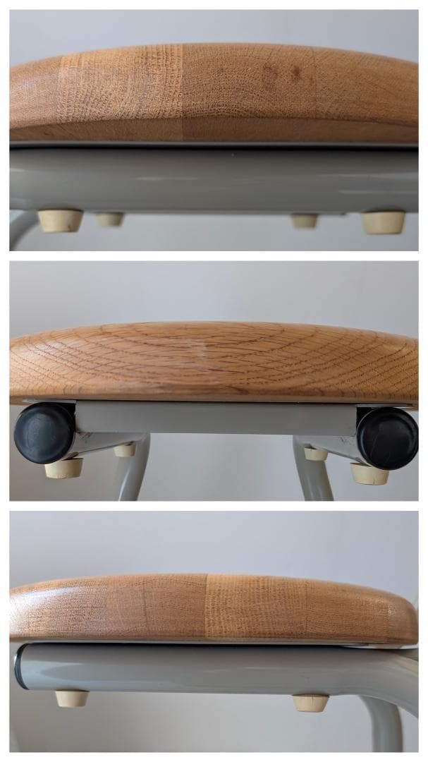 ビンテージ アノニマス 取っ手付き スツール チェア ウッド×メタル 美品