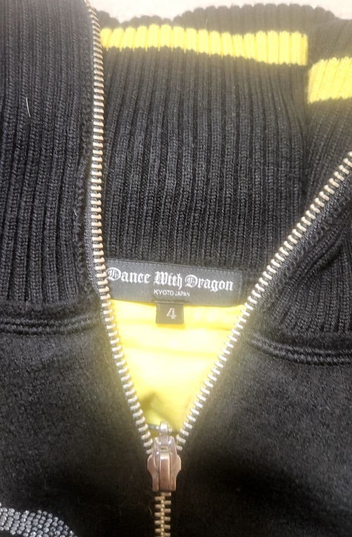 DANCE WITH DRAGON ニットブルゾン スカル Size 4