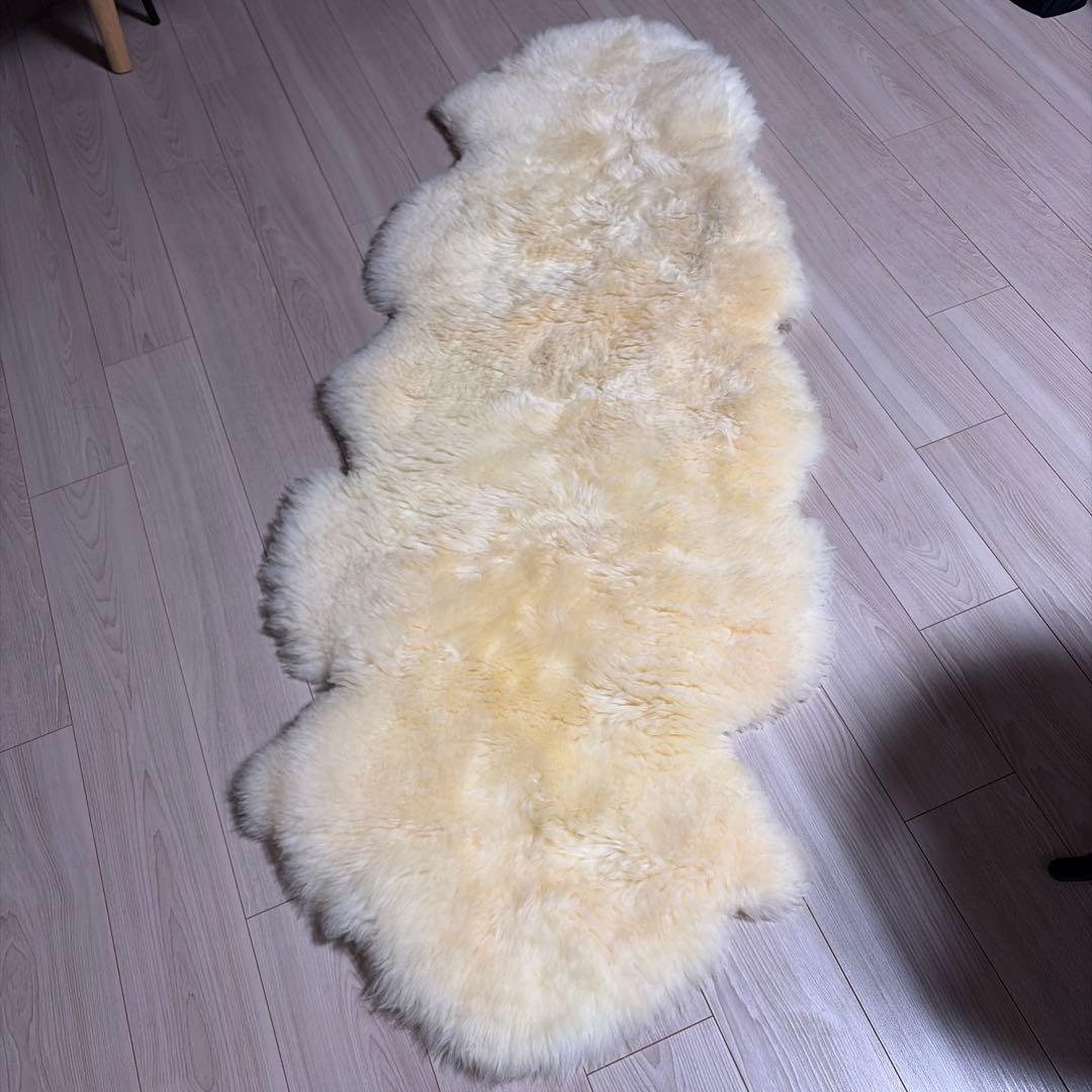 シープスキンマット クリーム色　サイズ3