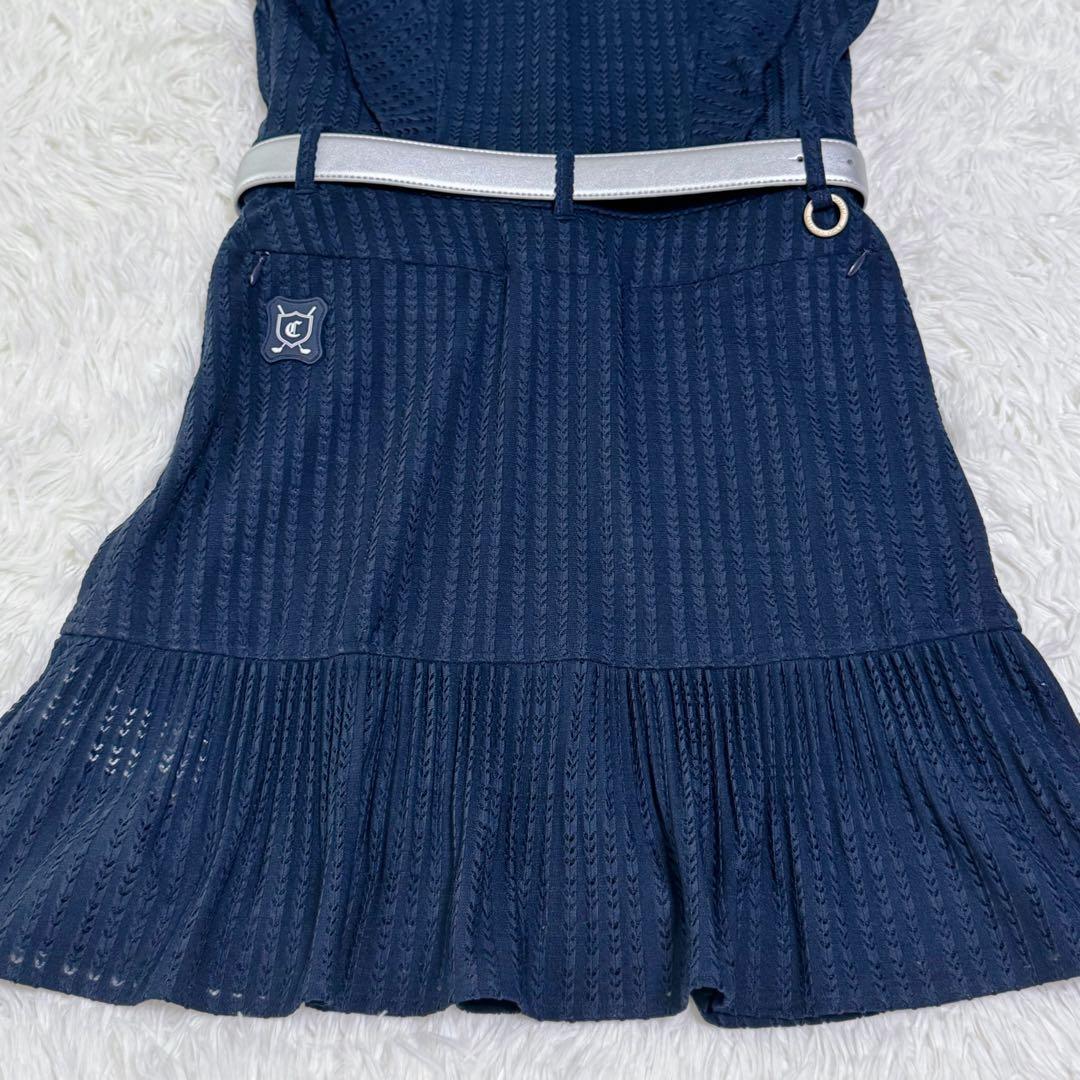 【極美品】完売品 CELFORD GOLF フリルワンピース ベルト 3点セット