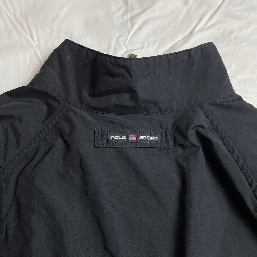 【ea16】POLO SPORT　ナイロンジャケット　サイズLL　ブラック 90