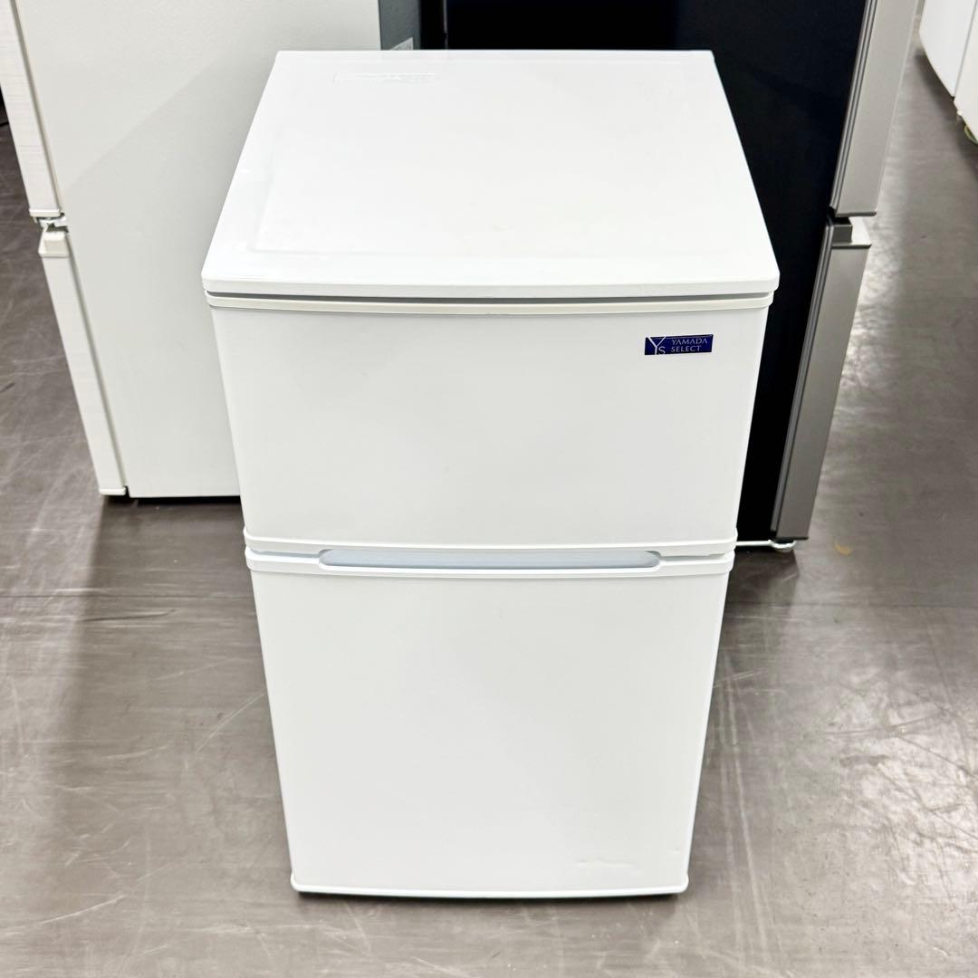 A1726☆2019年製YAMADA 2ドア冷蔵庫 YRZ-C09G1 90L