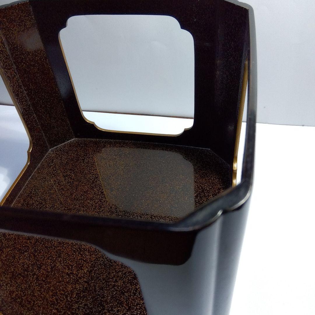 加賀蒔絵　時代祝い盃台　蒔絵松竹文熨斗の図　梨地　共箱　美品