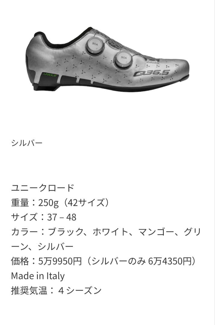 Q36.5ユニークシューズサイズEU39.5