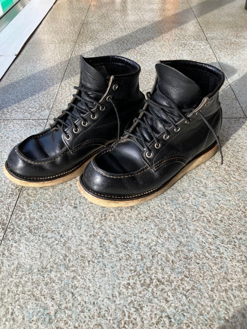 RED WING 8130 ブーツ クラシックモックトゥ　ブラック 8.5 2E