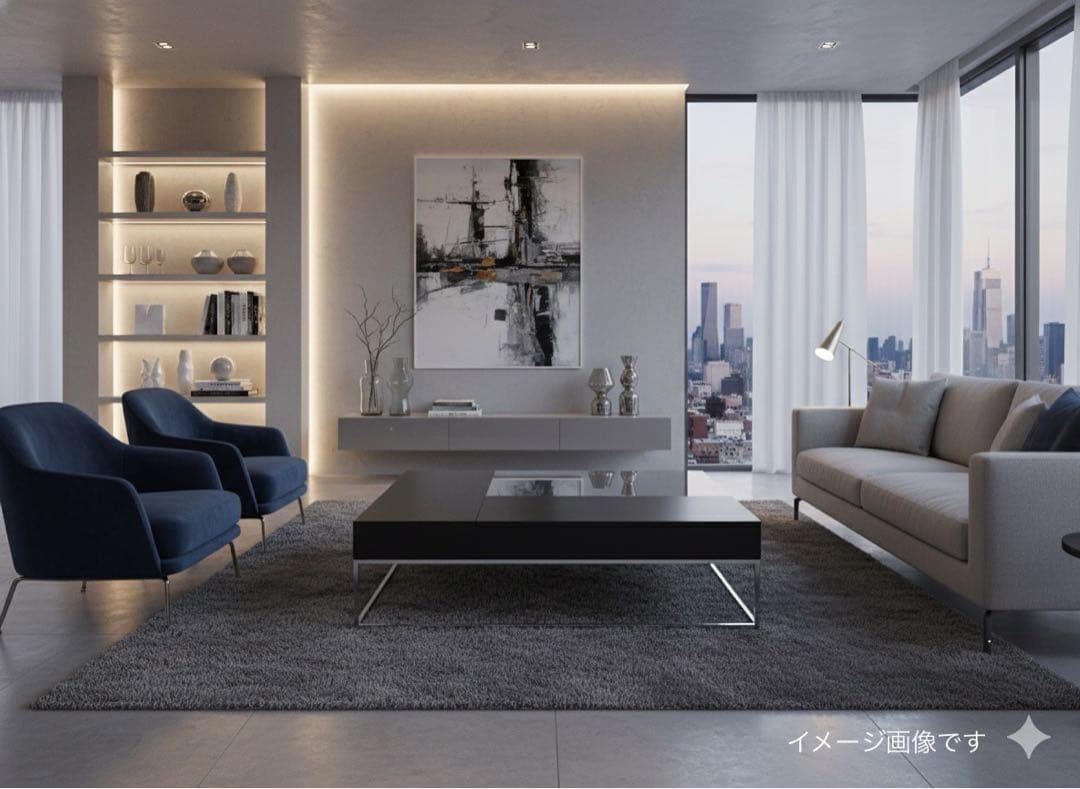 BoConcept⭐︎モダン ブラック センターテーブル/収納スペース付き