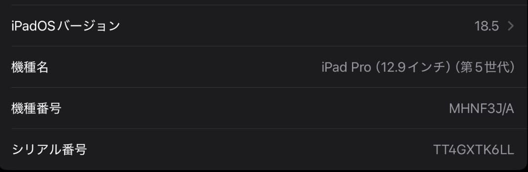 【 美品 】iPad Pro 12.9インチ 128GB ( 第5世代 )