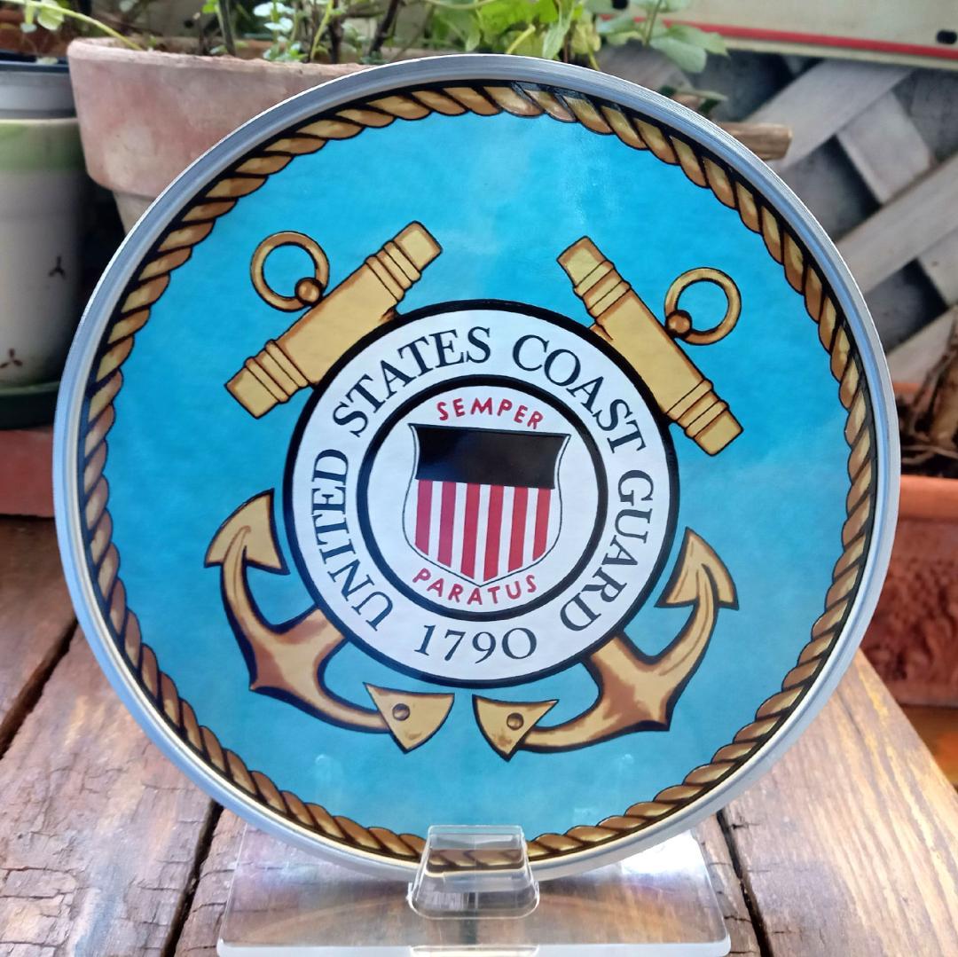 アメリカ沿岸警備隊コーストガード エンブレム ステンドグラス グラスマスターズ社
