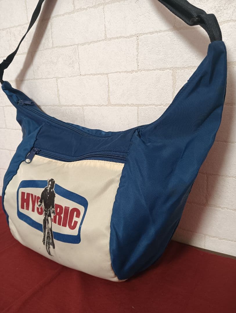美品!ヴィンテージ ヒステリック・グラマー 自転車ロゴ ショルダーバッグ