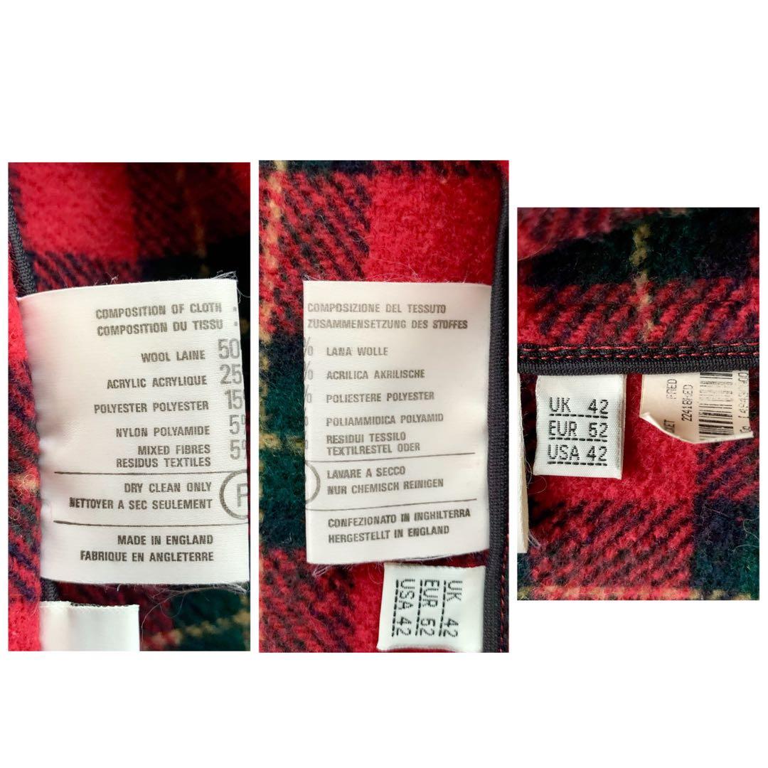 【極美品 3L】MONTGOMERY Tibbett ダッフルコート 英国製 赤