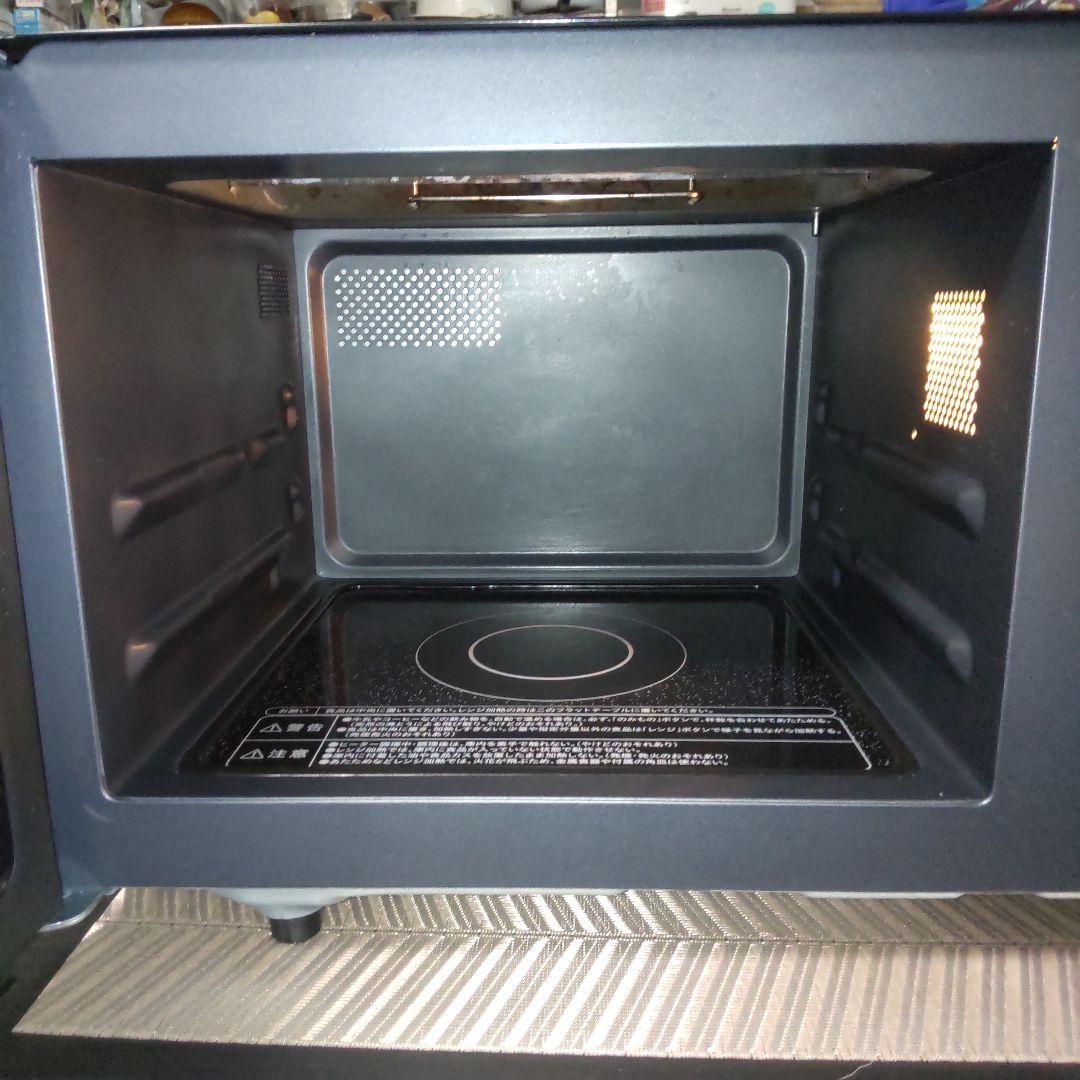 山善 フラットオーブンレンジ 2021年製造PRS-F160V(B) 1,3kw