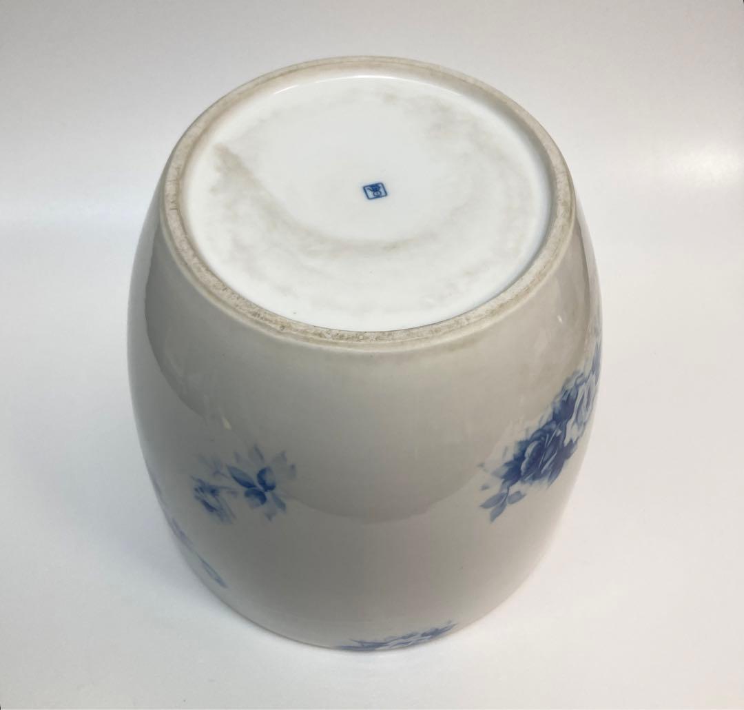 ノリタケ　火鉢　ブルーローズ