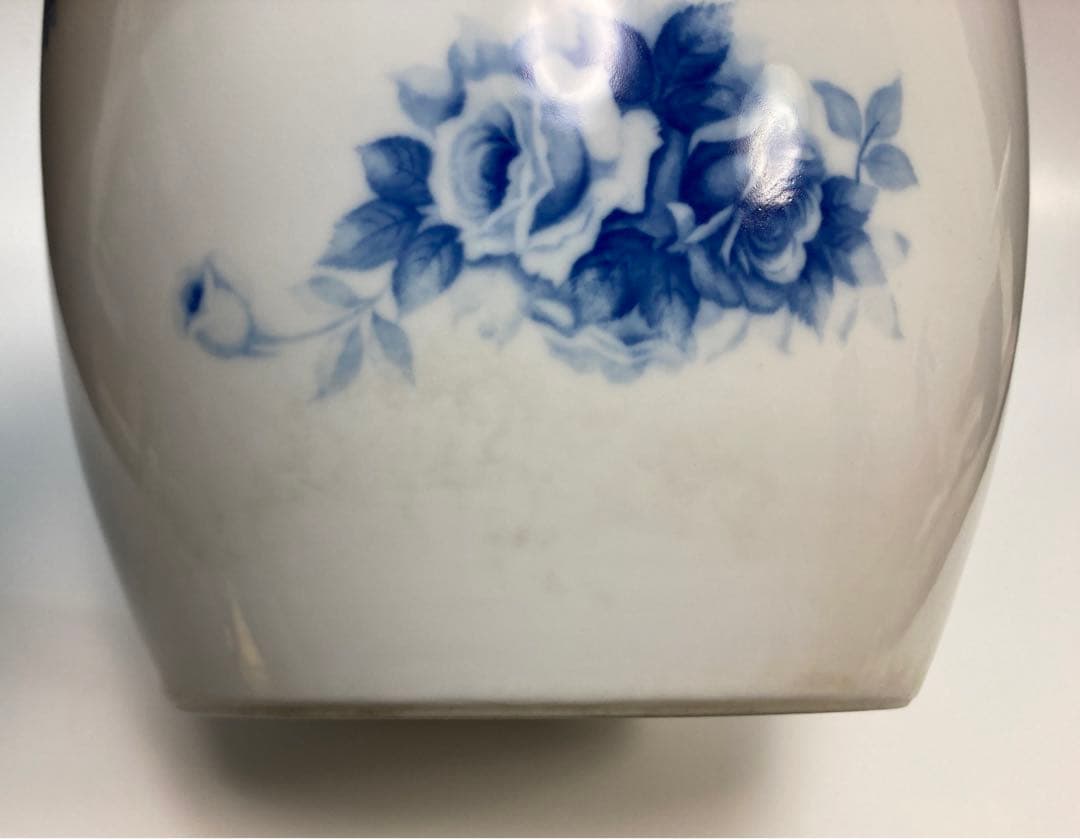 ノリタケ　火鉢　ブルーローズ