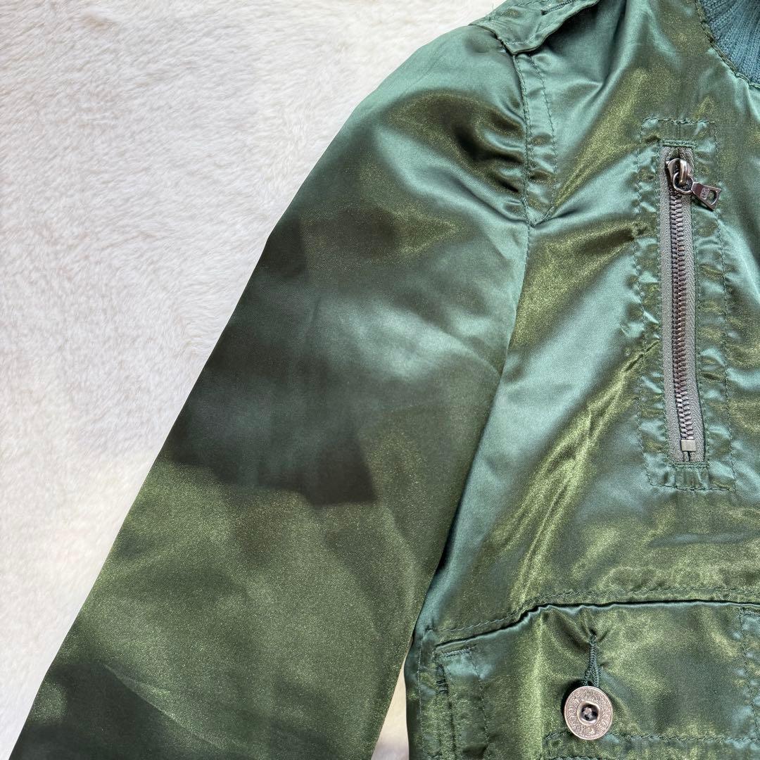 希少✨ ヒステリックグラマー スカジャン ブルゾンヒスガール 刺繍 グリーン